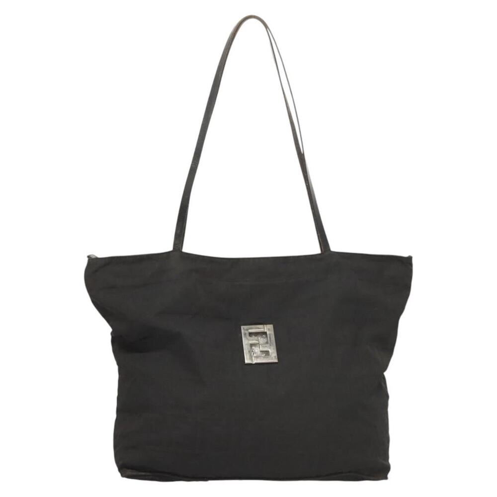 Fendi Zucca Nylon Tote Bag Black